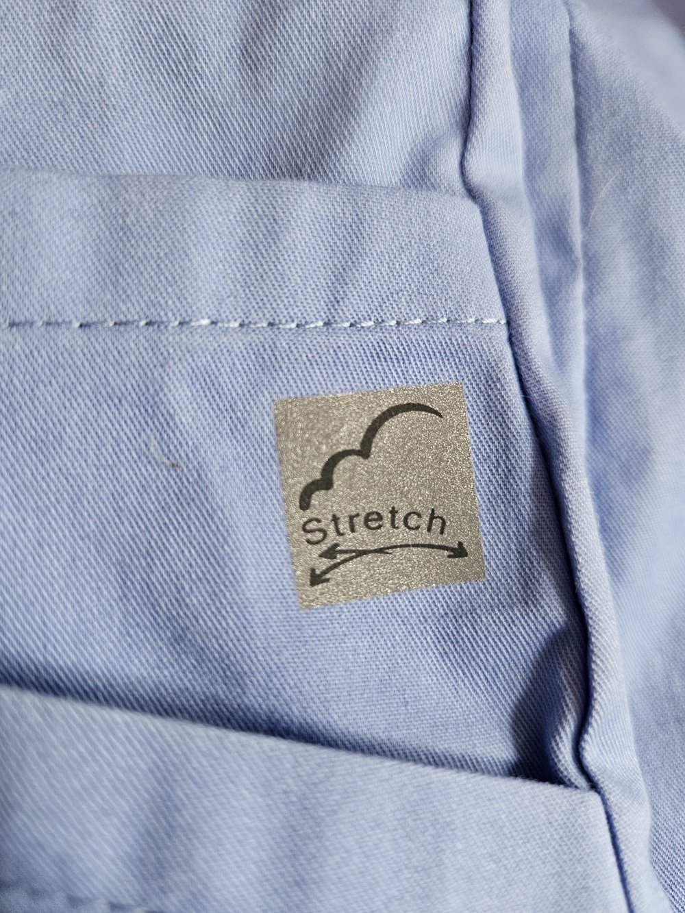 Butter light blue Butter-Soft Henley Scrub Top - Picture 5 of 7